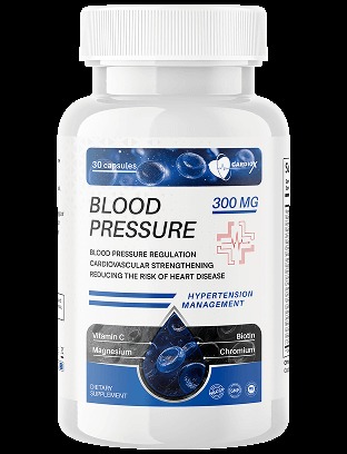 CardioX Blood Pressure heart health support supplement bottle